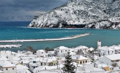 Sneg pobelil južne grške otoke